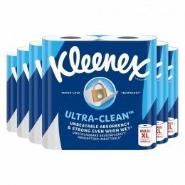 6xKleenexKeukenpapierUltraCleanMaxiXL2stuks