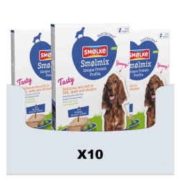 10xSmolkeVersGestoomdHondenvoerNatSmlmix395gr