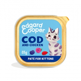 EdgardCooperKattenvoerKittenPateKabeljauw-Kip85gr