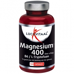 GratisVerzending3xLucovitaalMagnesium400metl-tryptofaan120capsules