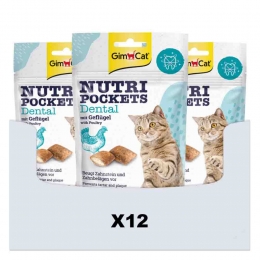 12xGimCatNutriPocketsDental60gr