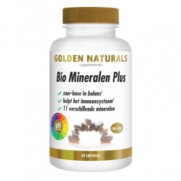 GratisVerzending2xGoldenNaturalsBioMineralenPlus60vegacapsules