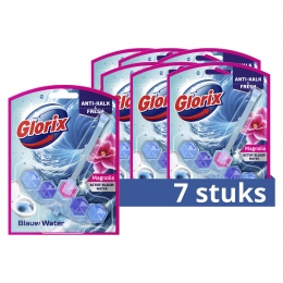 7xGlorixToiletblokBlauwWaterPinkMagnolia