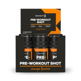 BodyFitPre-workoutShotOrange12x60ml