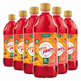 6xSlimpieSiroopKidsTuttiFrutti580ml