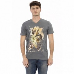 TRUSSARDIActionHerenConquerorT-shirtmetV-halsGrijs2AT108002