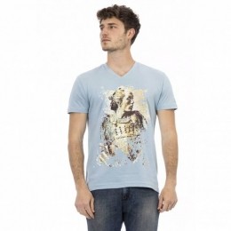 TRUSSARDIActionHerenConquerorT-shirtmetV-halsLichtblauw2AT108007