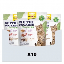 10xGimCatNutriPocketsCountry-Mix150gr