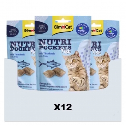 12xGimCatNutriPocketsVismetTonijn60gr