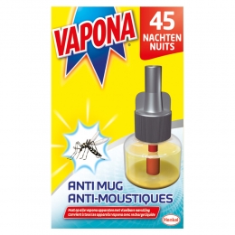 VaponaAnti-MugMuggenstekkerNavulling45nachten18ml