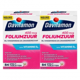 GratisVerzending2xDavitamonFoliumzuur84smelttabletten