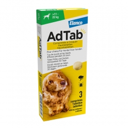 AdTabAntiVloenTeekKauwtablettenHond11-22kg3tabletten