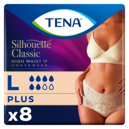 TENASilhouetteClassicUnderwearHighWaistBlancPlusL8stuks