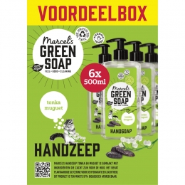 6xMarcelsGreenSoapHandzeepTonkaMuguet500ml