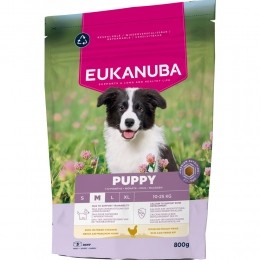EukanubaLifeCareDogPuppyMediumHondenvoerChicken800gr