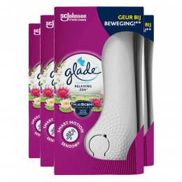 11gratis4xGladeSenseSprayHouderRelaxingZen18ml