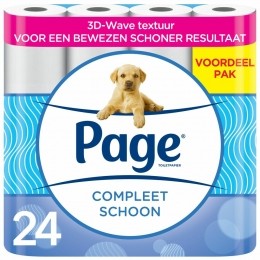 PageToiletpapierCompleetSchoon2-laags24stuks