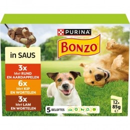 4xBonzoPouchinSausMultipack12x85gr