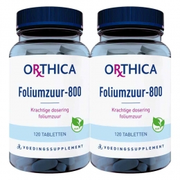 GratisVerzending2xOrthicaFoliumzuur-800120tabletten