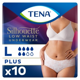 TENASilhouetteUnderwearLowWaistBlancPlusL10stuks