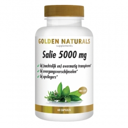 GratisVerzending2xGoldenNaturalsSalie5000mg60vegacapsules
