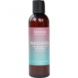 BenecosNaturalBasicsWasgelGezichtOrganicAloeVeraJuice200ml