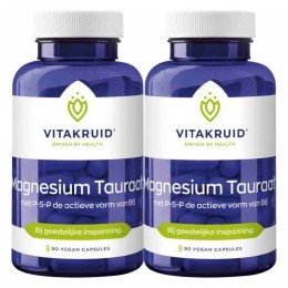 GratisVerzending2xVitakruidMagnesiumTauraat90vegacapsules
