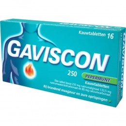 GavisconGaviscon250mgPepermuntKauwtabletten16tabletten