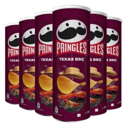 6xPringlesChipsBarbecue165gr