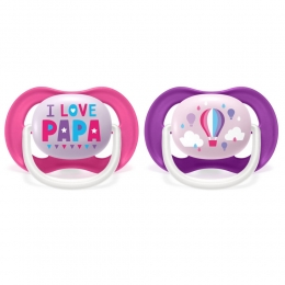 PhilipsAventFopspeenUltraAir6-18mndILovePapaRoze2stuks