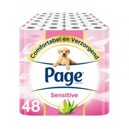 3xPageToiletpapierSensitiveAloeVera3-laags16stuks