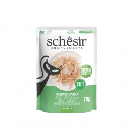 12xSchesirComplementaryKattenvoerKipZeebaarsinGelei70gr