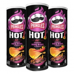 3xPringlesHOTSmokinBBQRibs160gr