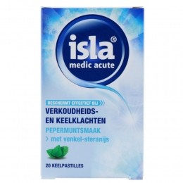 2xIslaMedicAcuteKeelpastillesPepermuntsmaak20stuks