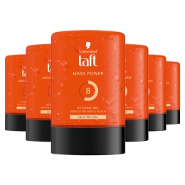 6xTaftMenPowerGelMaxxPowerHold8300ml