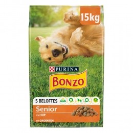 BonzoDroogvoerSeniorKip-Groente15kg