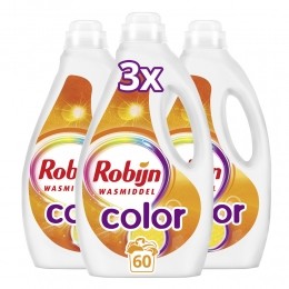 3xRobijnVloeibaarWasmiddelColor60Wasbeurten3liter