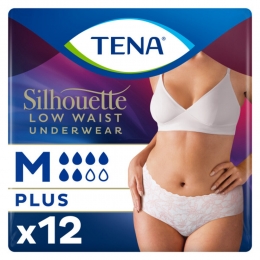 TENASilhouetteUnderwearLowWaistBlancPlusM12stuks