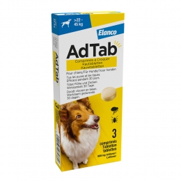 AdTabAntiVloenTeekKauwtablettenHond22-45kg3tabletten