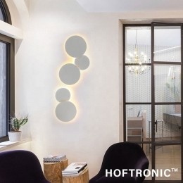 CasperXLLEDWandlampWit-3000Kwarmwit-9Watt-Rond-Muurlampvoorbinnenenbuitenvoorbinnenenbuiten