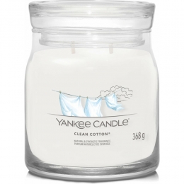 YankeeCandleGeurkaarsMediumJarCleanCotton368gr