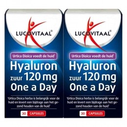 GratisVerzending2xLucovitaalHyaluronzuur120mgOneADay30capsules