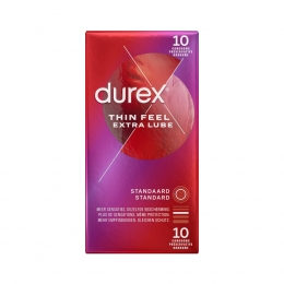 6xDurexCondoomsThinFeelmetExtraGlijmiddel10stuks