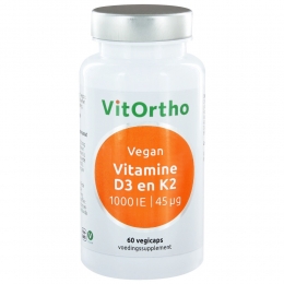 GratisVerzendingVitorthoVitamineD3enK260vegacapsules