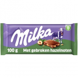 MilkaChocoladereepHazelnoot100gr