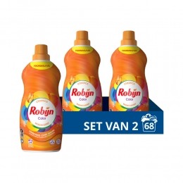 2xRobijnKleinKrachtigWasmiddelColor34Wasbeurten119liter