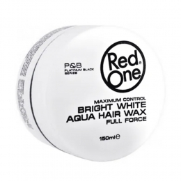 3xRedOneAquaHairWaxBrightWhite150ml