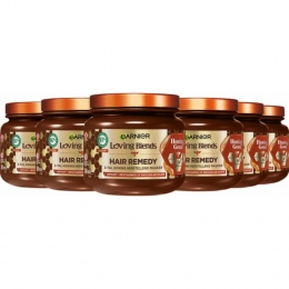 6xGarnierLovingBlendsHoningGoudHaarmasker340ml