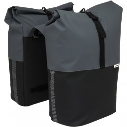 DubbelefietstasNyborg34LDarkGreyBlack