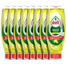 8xDreftMaxPowerAfwasmiddelLemon730ml